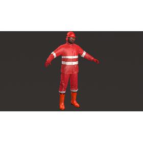 3D Offshore Worker V3 model